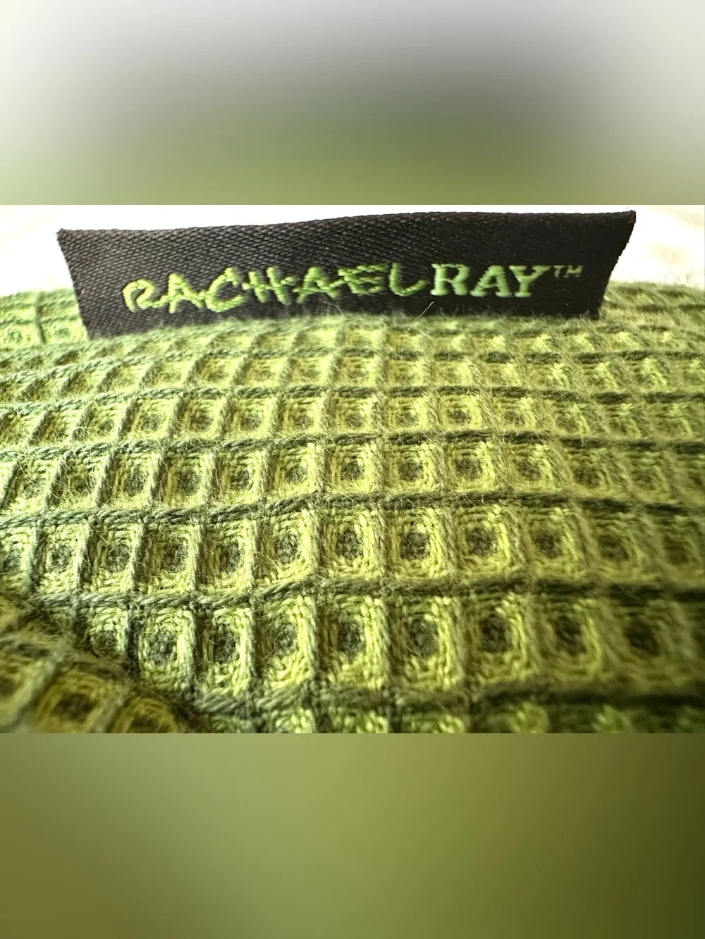 Rachael Ray Insulated Counter Protector Hot Pad Trivet w/ Mitt Pockets Green